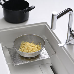 Chậu rửa bát 1 hố Yoshimoto 70.2 cm, đá cẩm thạch, nhập khẩu Nhật Bản - HS700 HS700 w White counter 1