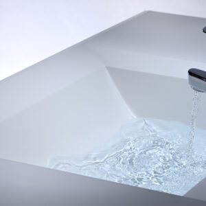 Chậu rửa mặt Yoshimoto 15.4 lít, chậu liền khối hình vuông, Nhật Bản - SQ SQ600 Set up 7