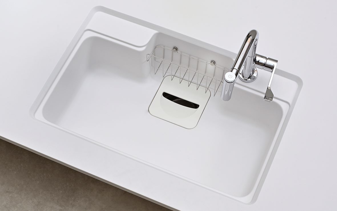 Chậu rửa bát 1 hố Yoshimoto 78 cm, đá cẩm thạch, nhập khẩu Nhật Bản - HS780 HS780 U2460