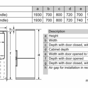 Tủ lạnh Bosch, dung tích 505 lít - KGN56HI3P tulanhboschkgn56hi3p 6