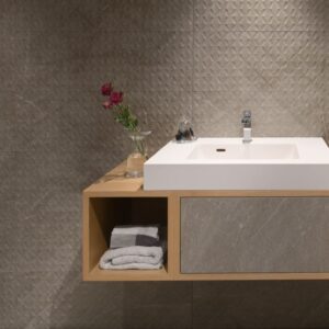 Chậu rửa mặt Yoshimoto, đá cẩm thạch BMC, âm bàn cao cấp, Nhật Bản – US3046 Chau rua US3046 3