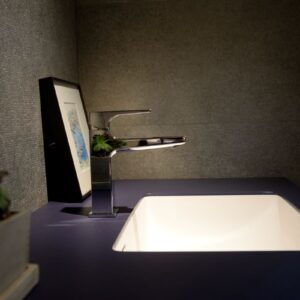 Chậu rửa mặt Yoshimoto, đá cẩm thạch BMC, âm bàn cao cấp, Nhật Bản – US3046 Chau rua US3046 5