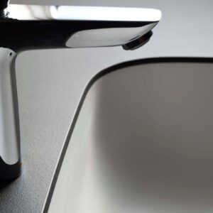 Chậu rửa mặt Yoshimoto, đá cẩm thạch BMC, âm bàn cao cấp, Nhật Bản – UR3854 Chau rua mat UR3854 3