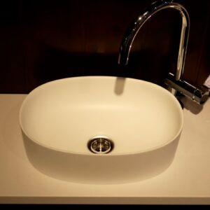 Chậu rửa tay Yoshimoto, đá cẩm thạch BMC, đặt bàn, Nhật Bản – OP2230 Chau rua tay OP2230 4