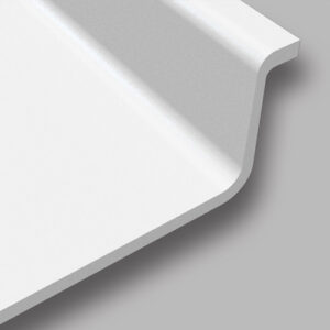 Đá mặt bếp chiều rộng 650mm, tích hợp gờ chống tràn phía trước và sau dạng bo tròn - EK EK 2