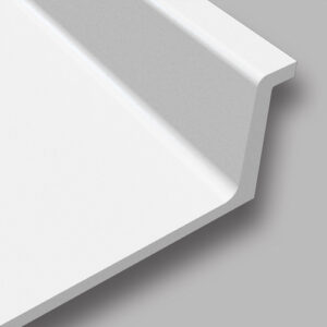 Đá mặt bếp chiều rộng 600mm, tích hợp gờ chống tràn phía trước và sau dạng bo tròn – SV SV 2