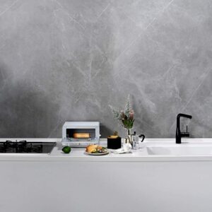 Đá mặt bếp chiều rộng 650mm, tích hợp gờ chống tràn phía trước và sau dạng góc cạnh - YX YX 4