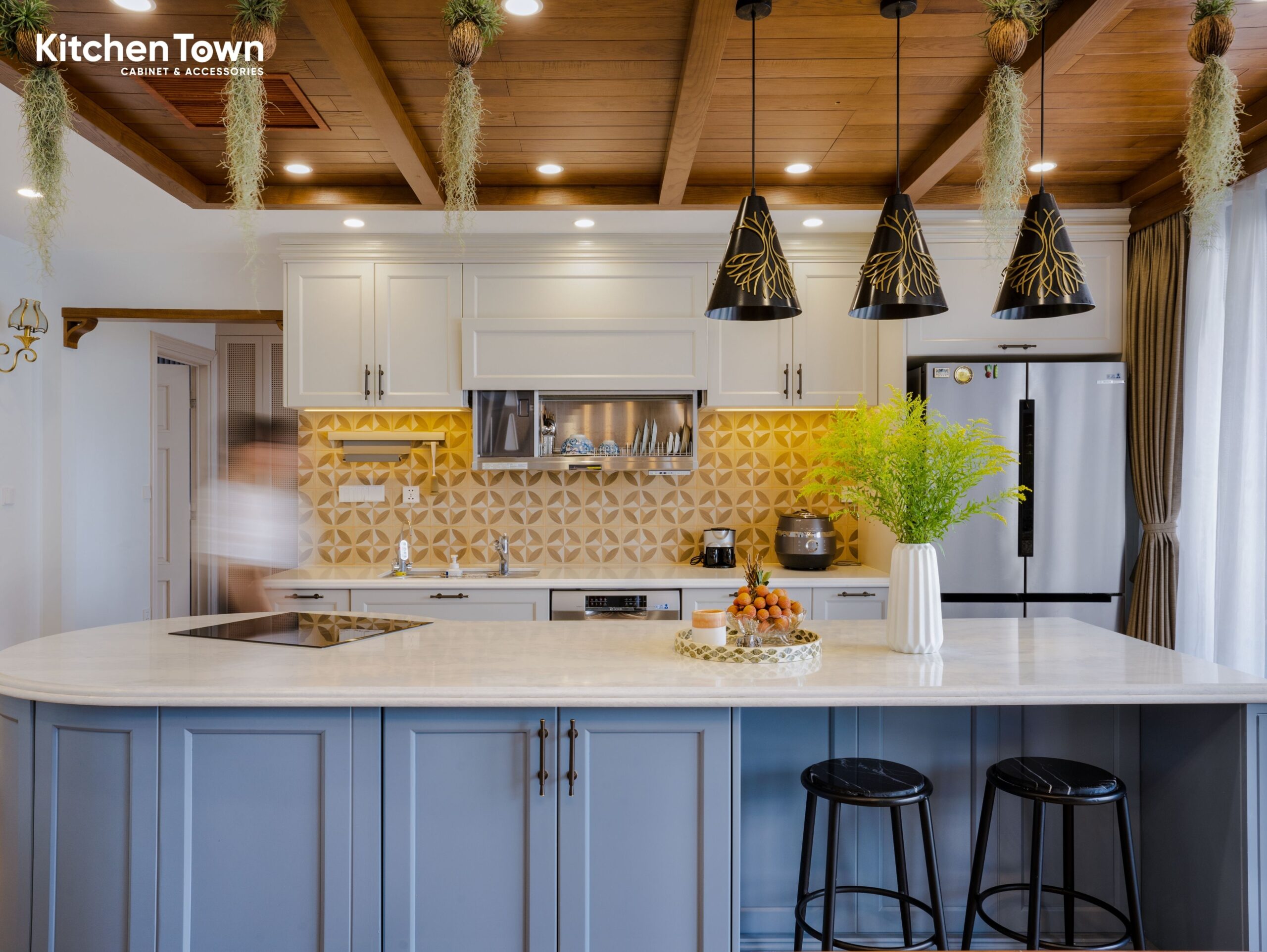 Dự án tủ bếp hợp kim tân cổ điển cho biệt thự Hà Nội 20 27 scaled