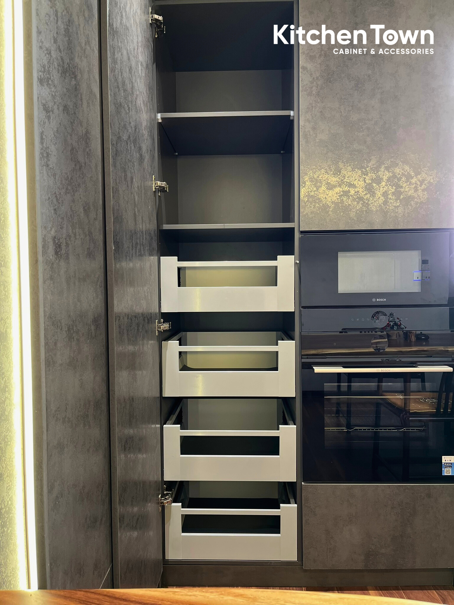 Dự án tủ bếp chữ L nhà phố Him Lam - Thường Tín Anh KitchenTown doc 7