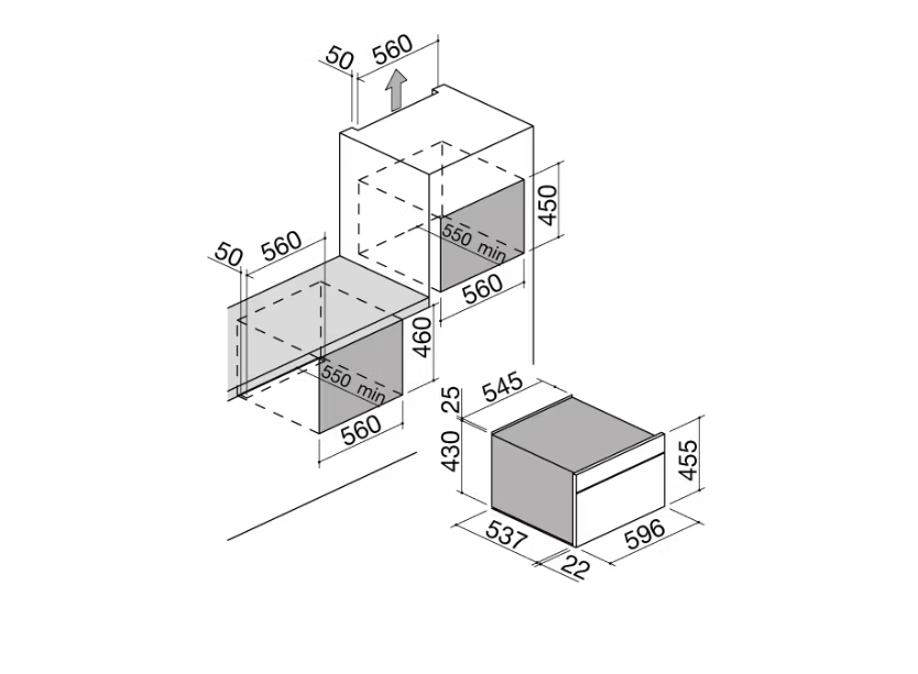Lò nướng Barazza, thiết kế âm tủ, dung tích 40 lít – 1ABEVG Lò nướng Barazza, thiết kế âm tủ, dung tích 40 lít – 1ABEVG - Ảnh 2