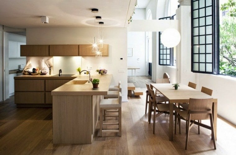 Trước khi thiết kế bếp, hãy trả lời các câu hỏi cần thiết này modele de cuisine moderne bois 3