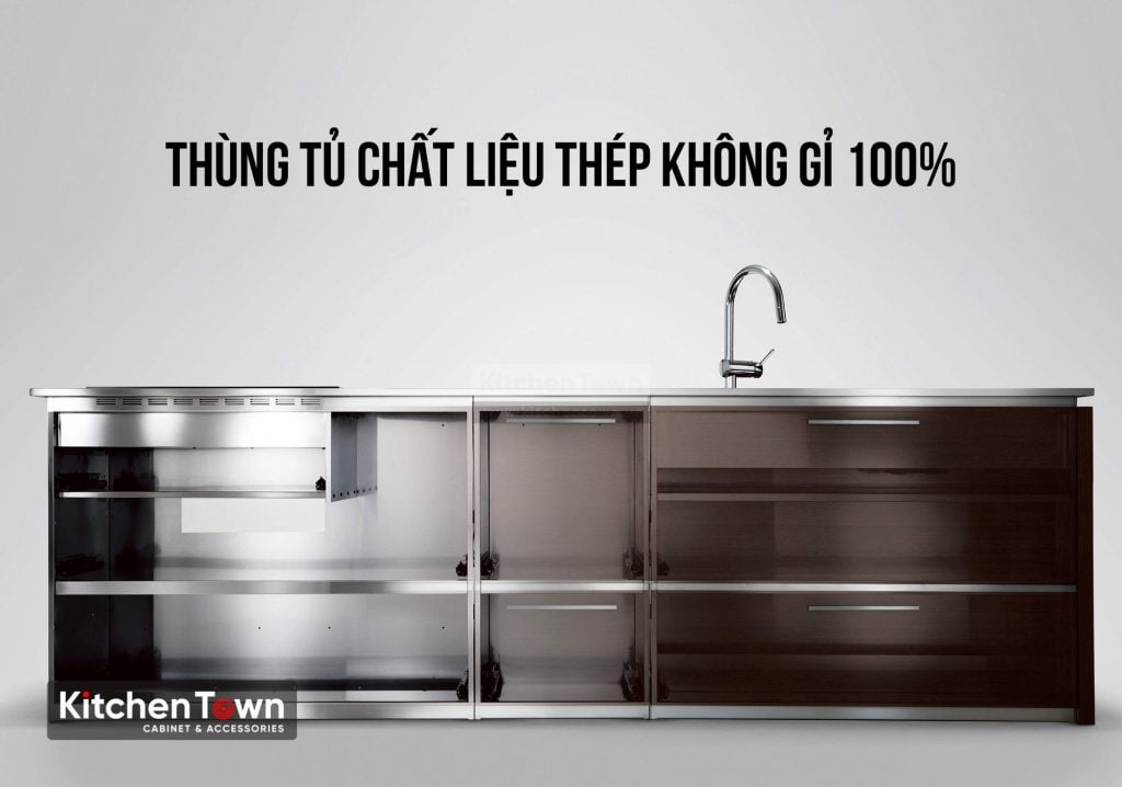 Tủ bếp thép không gỉ, có cái gì mà không làm được? thung tu thep khong gi 1024x718 1