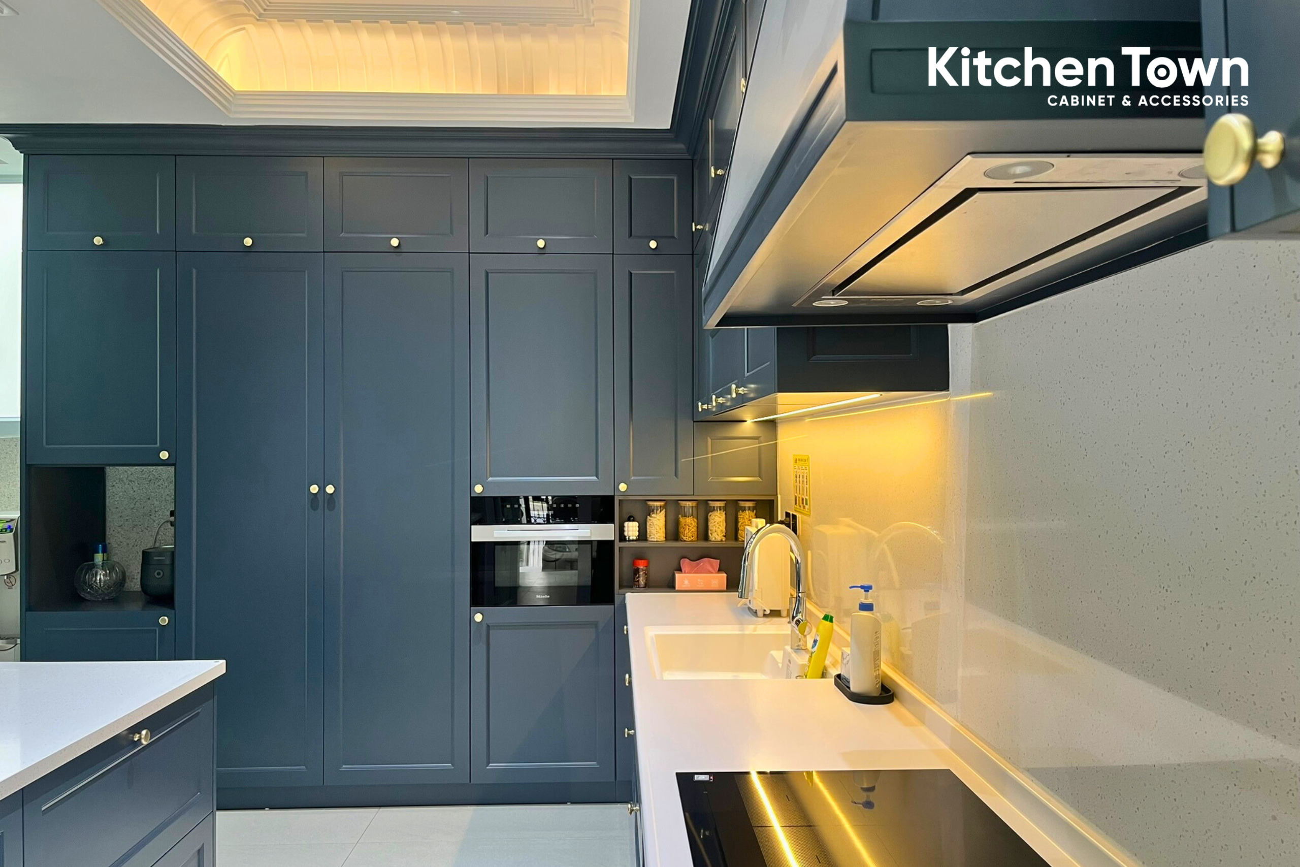 Dự án tủ bếp chữ L tại biệt thự - Ocean Park 1.2