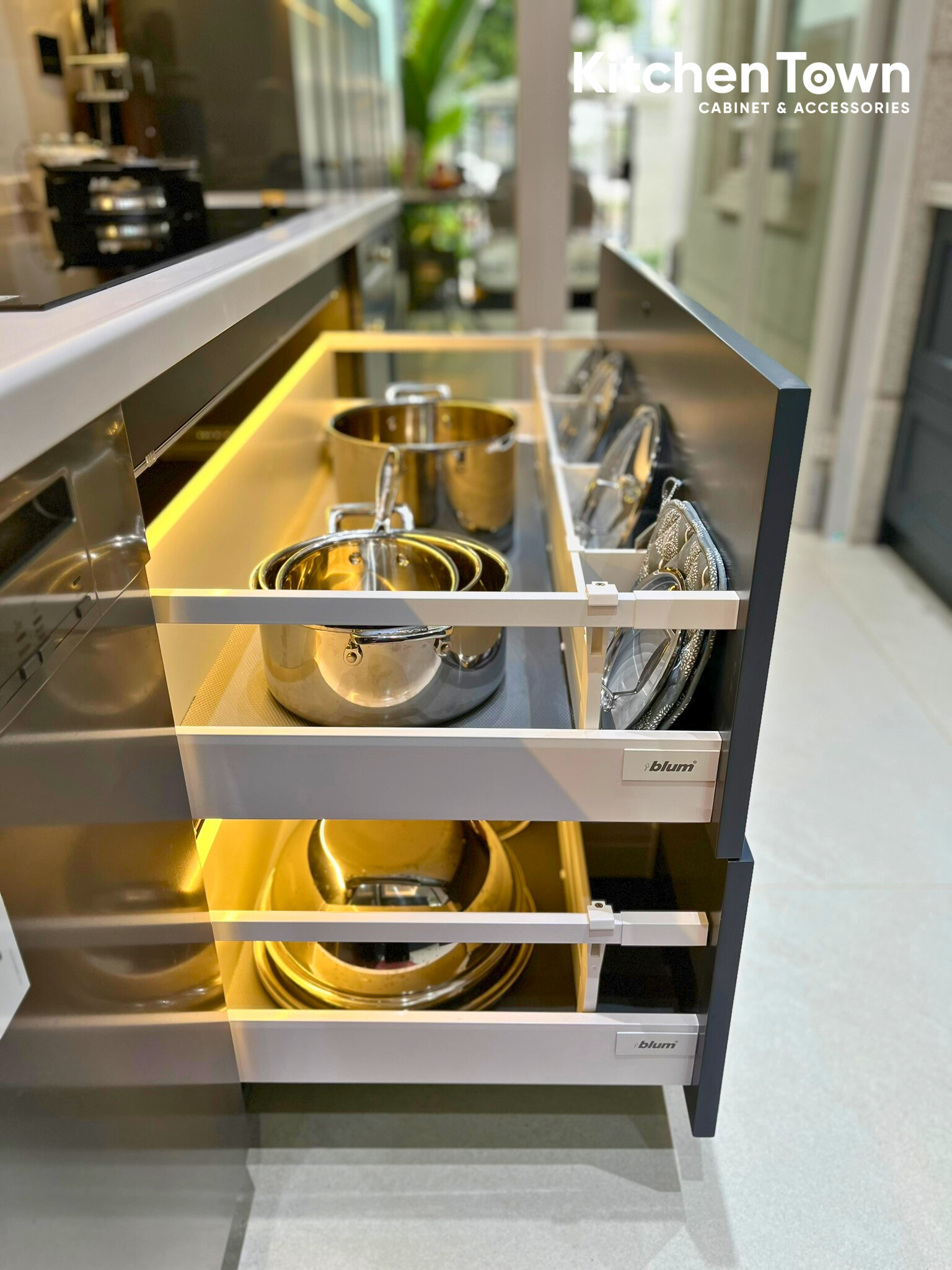 Dự án tủ bếp chữ L tại biệt thự - Ocean Park 14