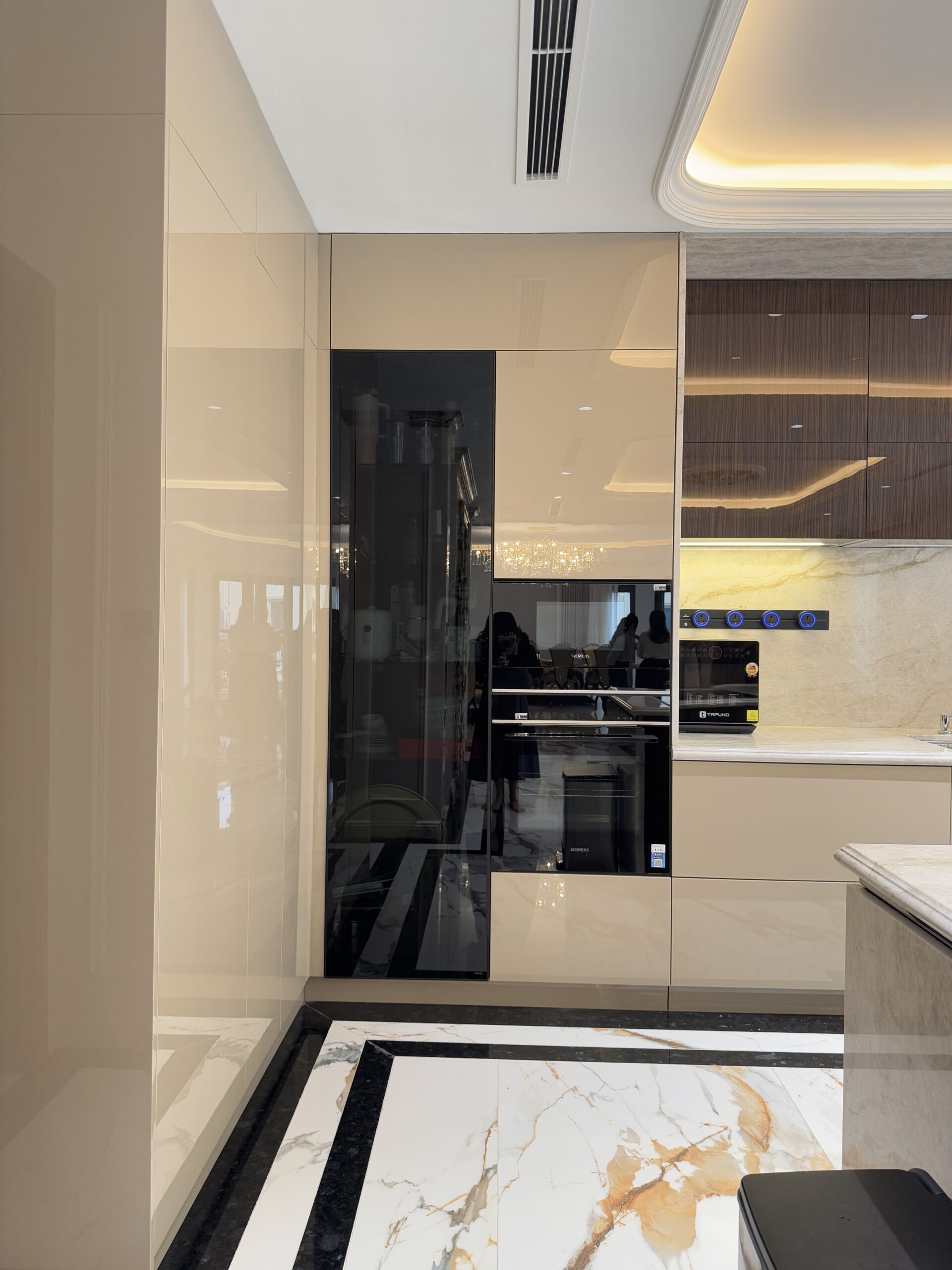 Dự án tủ bếp chữ I + Bản Đảo tại Nguyễn Xiển - Hà Nội IMG 1204 scaled