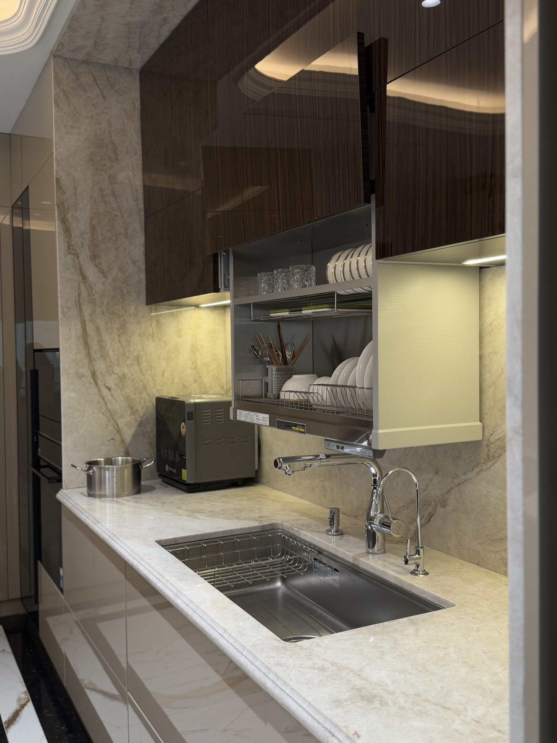 Dự án tủ bếp chữ I + Bản Đảo tại Nguyễn Xiển - Hà Nội IMG 1234 scaled