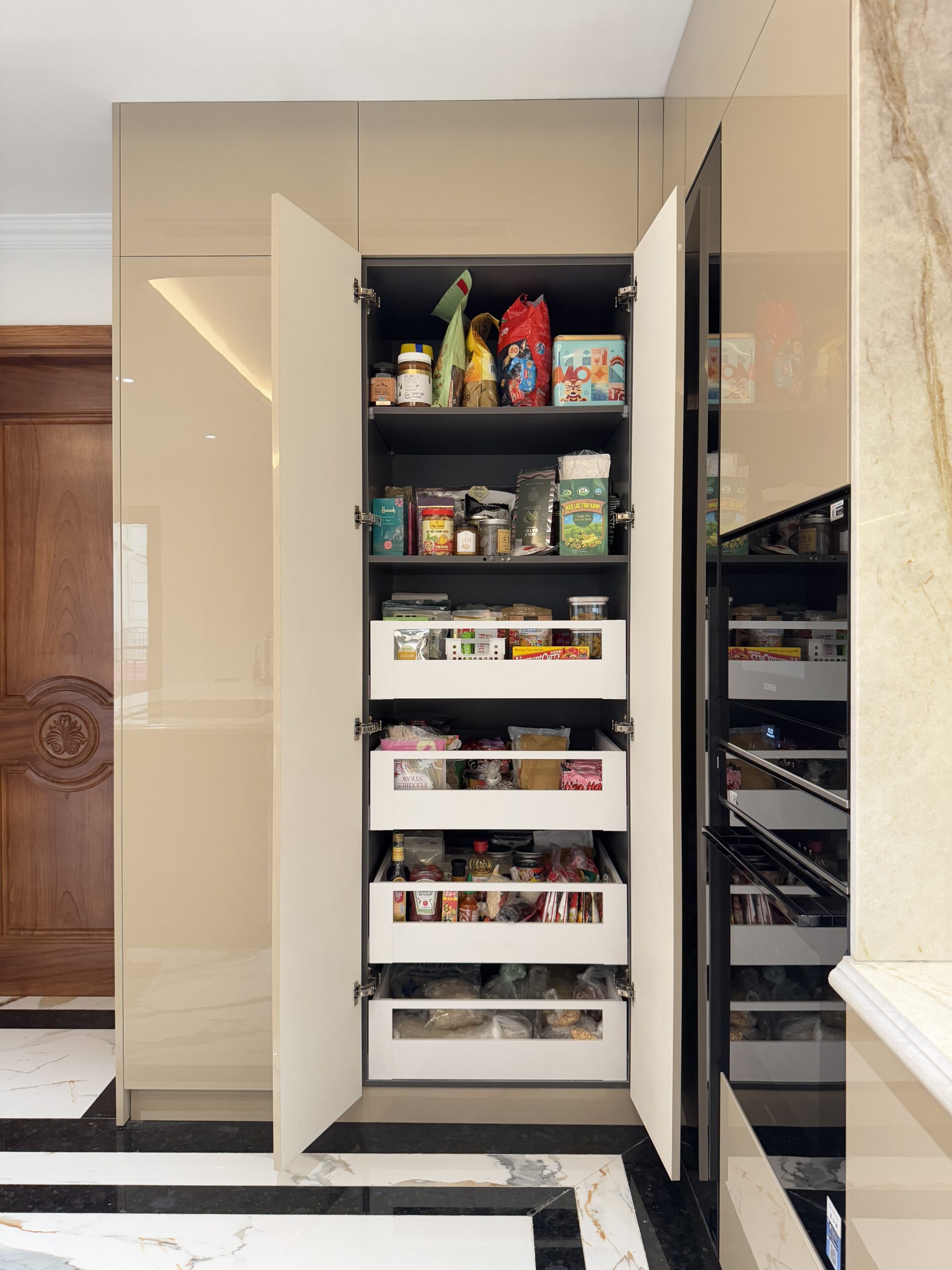 Dự án tủ bếp chữ I + Bản Đảo tại Nguyễn Xiển - Hà Nội IMG 1297 scaled