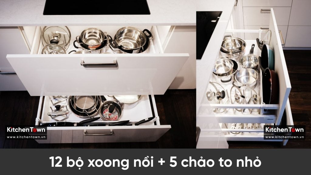 Tủ bếp đẹp thôi là chưa đủ, tủ bếp phải để được nhiều đồ sap xep do trong tu bep 1 1024x576 1