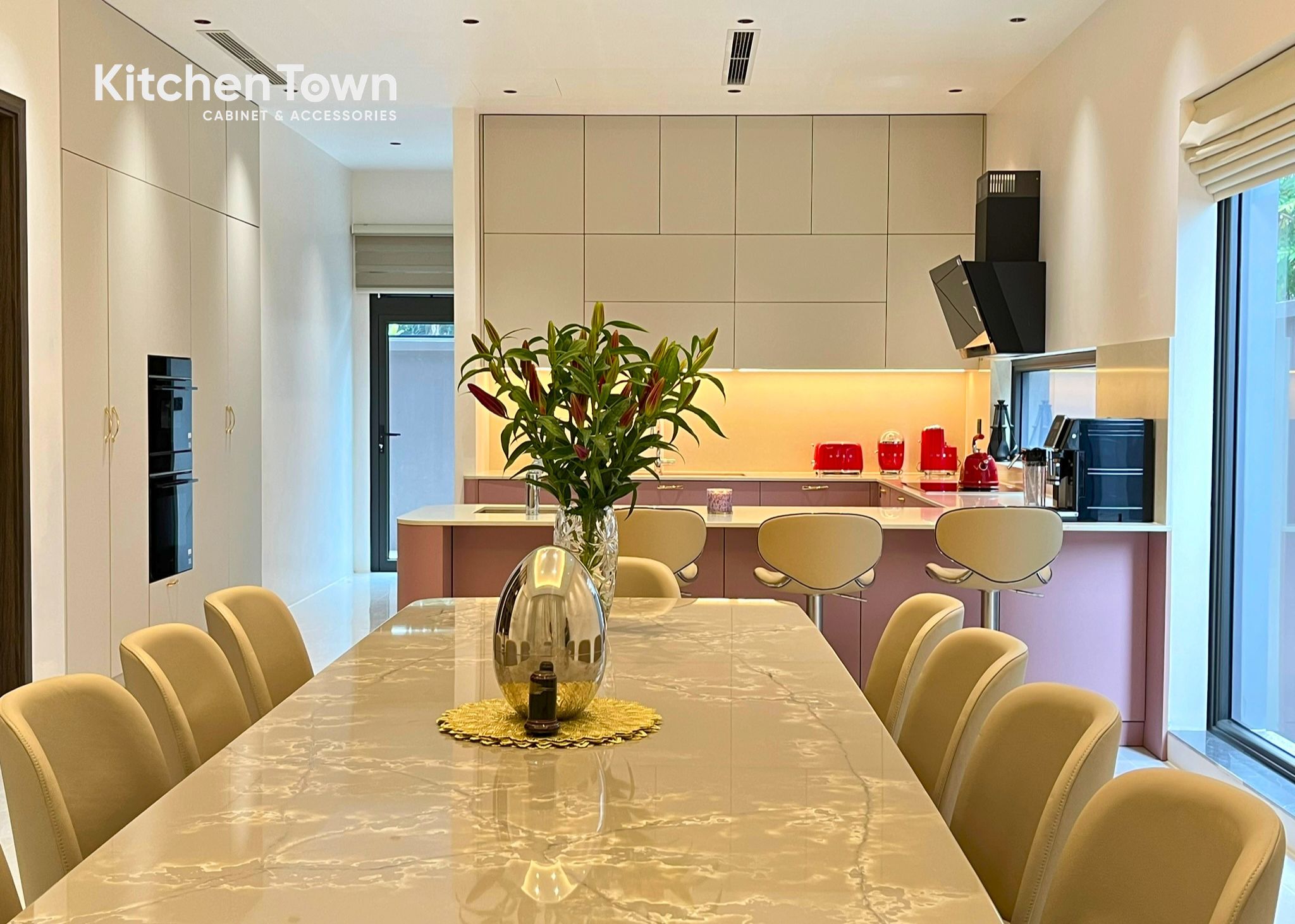 Dự Án Tủ Bếp chữ U - Biệt Thư - Vĩnh Phúc tu bep btvp2