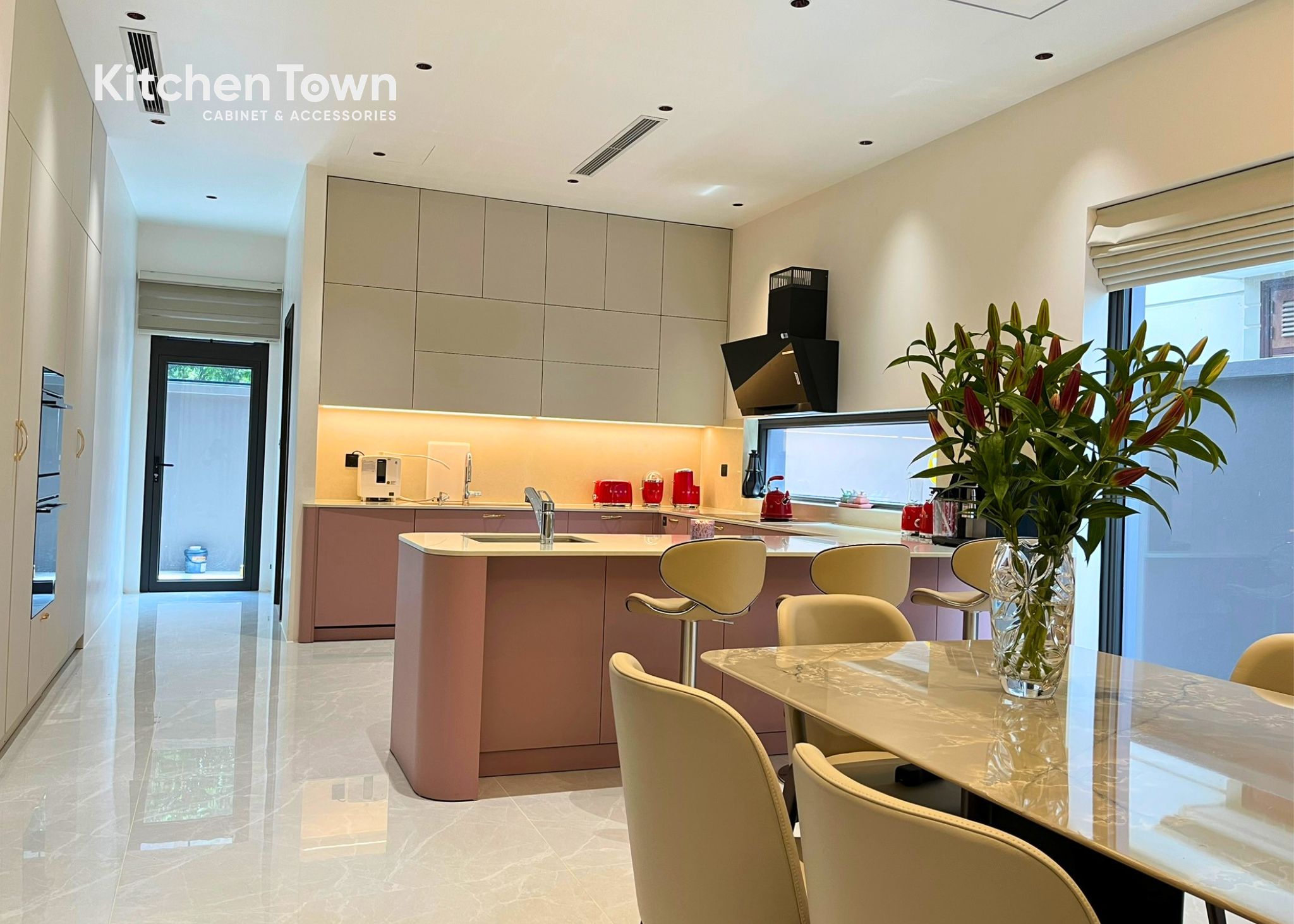 Dự Án Tủ Bếp chữ U - Biệt Thư - Vĩnh Phúc tu bep btvp3
