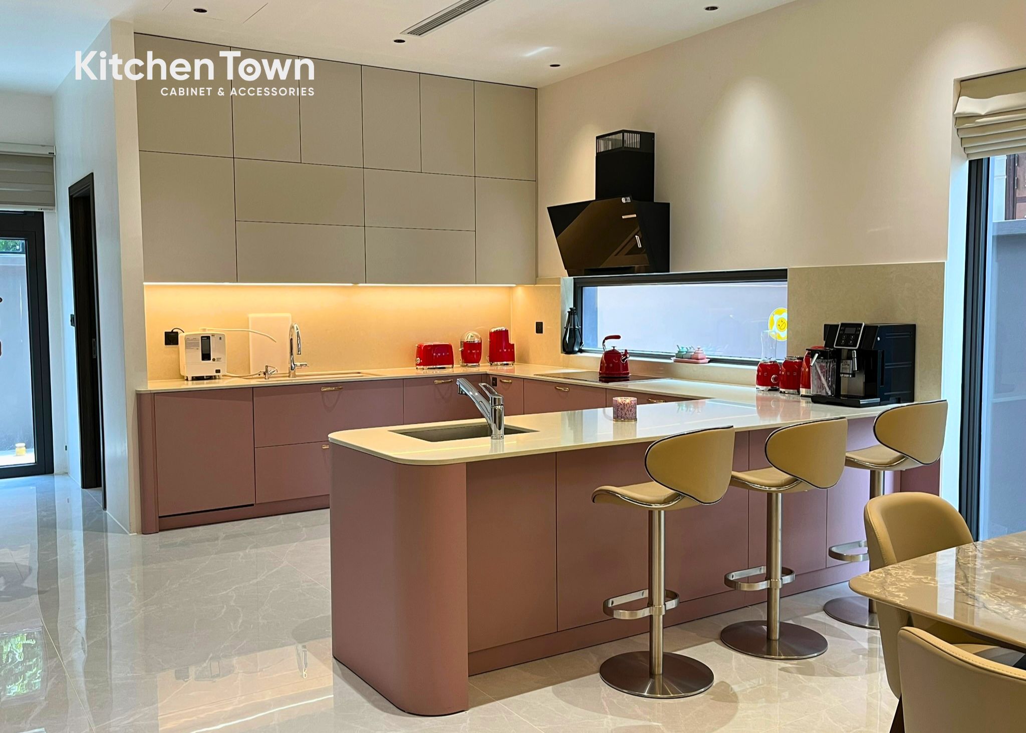 Dự Án Tủ Bếp chữ U - Biệt Thư - Vĩnh Phúc tu bep btvp4