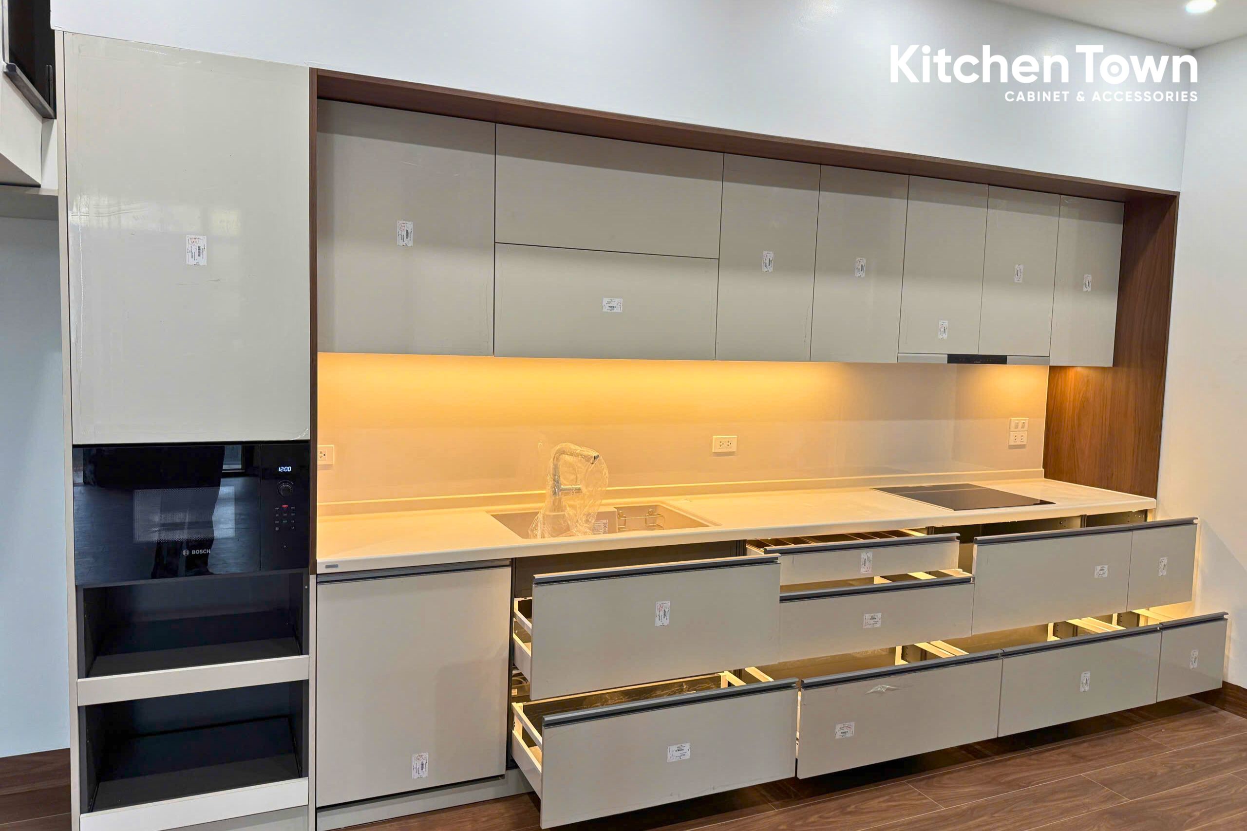 Dự án tủ bếp chữ i tại Vĩnh Phúc tu bep vp 1