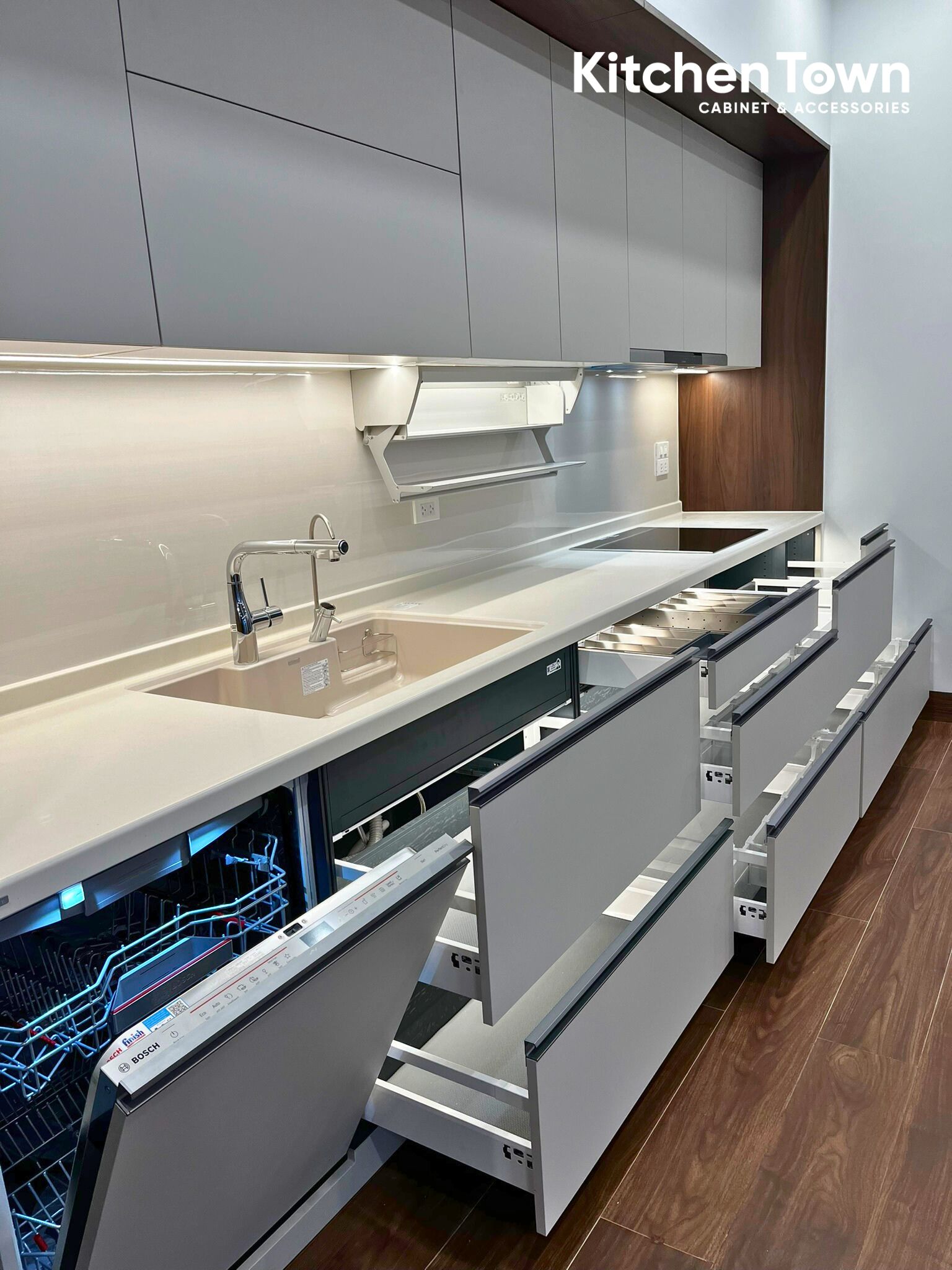 Dự án tủ bếp chữ i tại Vĩnh Phúc tu bep vp 4