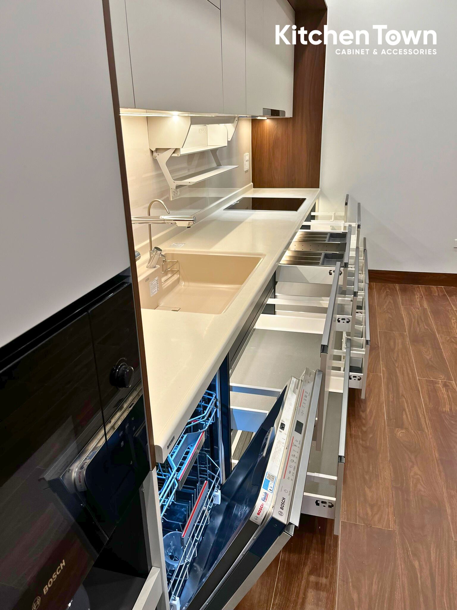 Dự án tủ bếp chữ i tại Vĩnh Phúc tu bep vp 6
